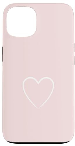 Cœur Romantique Romantique Rose pâle Coque pour iPhone 13