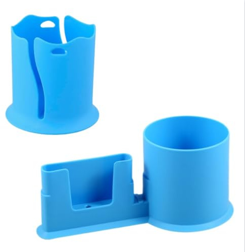 2pcs Paddle Board Drink Holder, Paddle Board Accessories, 2 in 1 Paddle Board Phone Holder, Multi-Function Anti-dump Paddle Board Cup Holder, Kayak Paddle Board Accessories (Blue)