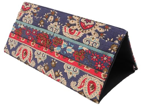 SALALIS Pokerkartenhalter, Stoff, Faltbar, Mehrschichtig, Stilvoller Spielkartenständer für Pokerspiel-Enthusiasten, Canvas-Oxford-Material (Ethnischer Stil)