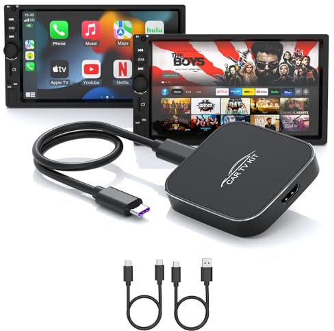 Car TV Mate Pro con adaptador inalámbrico CarPlay, adaptador multimedia HDMI 2025 para convertidor de TV Stick, consolas de juegos, decodificador, lanzadores de pantalla, Magic Box compatible con