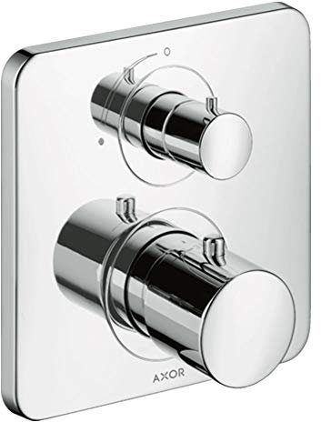 Hansgrohe 34705000, Set Miscelatore Termostatico Doccia/Vasca Axor Citterio M, con Valvola di Ritegno Cromato