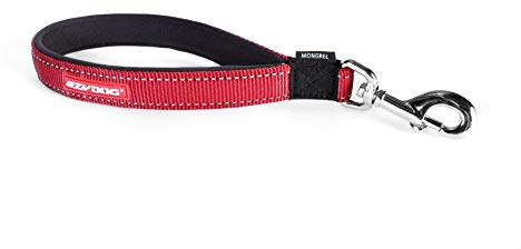 EZYDOG Neo Mongrel Dog Lead | Lead for Large Dogs, Heavy Duty Snap Clip, Traffic Control, Reflective Stitching, Soft Neoprene Handle (Red)