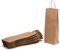 Shopper per Bottiglia in Carta Kraft Avana Millerighe con Manico in Carta Ritorta, 14x9x40, Confezione da 25 unità