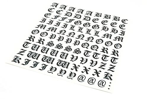 Quattroerre 1209 Kit Buchstaben Aufkleber Gothic