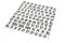 Quattroerre 1209 Kit Buchstaben Aufkleber Gothic