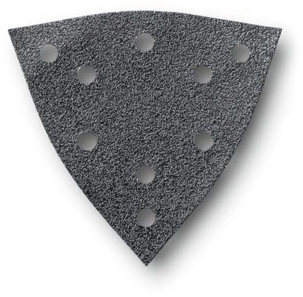 Fein Schleifblätter Korn 180, 16 Stück (Korund-Schleifkörner + Vollkunstharzbindung, Kantenlänge 130 mm, gelocht) 63717296020