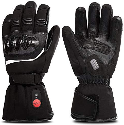 SAVIOR HEAT Gants Chauffants avec Batterie Rechargeable pour Hommes Femmes,Gants Chauffants pour Le Moto Ski Cyclisme Randonnée L'alpinisme