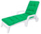 HOBBYGARDEN Auflagen für Deckchair, Liegenauflage, Gartenliege Auflage 201x55x8 cm Bequeme Polsterauflage für Sonnenliege, Liegestuhl, Kissen in Grün