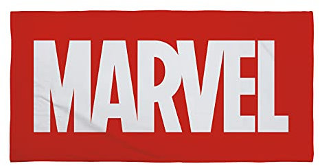 Marvel Logo - Strandtuch/Handtuch/Velourstuch (70 x 140 cm / 100% Baumwolle)