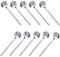 Acier Inoxydable Cuillères,10 Pcs Acier Inoxydable Petites Cuillères, Cuillères à Thé, Uillère à Dessert, Cuillères à Condiments, Pour thé, Desserts, Gâteaux, Entrées, Expresso, Glace
