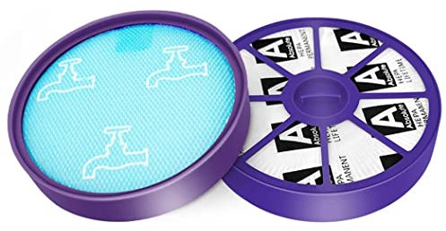 Lot de 2 filtres HEPA pour Dyson DC19 DC20 DC21 DC29 pré-post filtres moteur supérieur et inférieur, pièces d'aspirateur