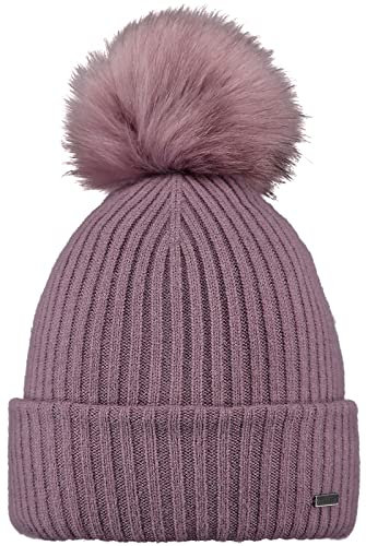 Barts Strickmütze Kenzie gestrickte Frauenmütze mit Bommel 4955 Mauve 40