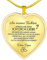 YOTHIWAD An Meine Tochter Kette mit Spruch von Papa,Herz Anhänger Kette,Halskette Tochter,Schmuck Geburtstag Graduierung Geschenke für Tochter von Papa(Gold )