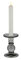KHG Kerzenhalter 12,5 cm aus Glas in grau, für Stab- und Stumpenkerze geeignet, Kerzenständer, Windlicht, Deko, Indoor und Outdoor, für Wohnzimmer, Schlafzimmer, Esszimmer und Küche