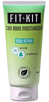Fit Kit CBD Post Exercise Body Moisturiser | After Workout Hydrating Repair Lotion for Muscle Recovery & Dry Skin | Sauna Oils Promote Calm & Sleep | Natural Skincare for Men & Women | 200ml