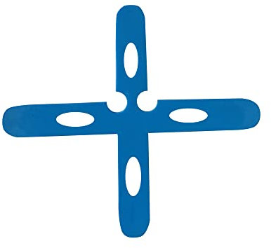 Blaue Farbe 15 mm Höhe Bodenabstandshalter für den Außenbereich,Betonplatte,Hof,Garten,Ziegel,Fugenabstandshalter mit Bruchstelle,T-Abstandshalter,Kreuzquadrat-Ziegelabstandshalter (Blaue Farbe)