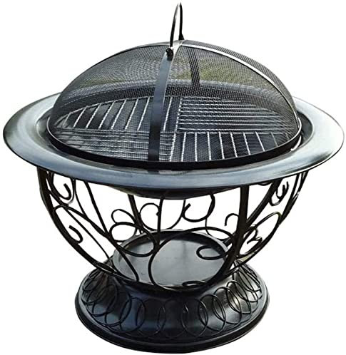 Grill-Holzkohle-Grillherd Heimheizungs-Grill-Holzkohle-Grill-Feuerstellen im Freien Holzbefeuerter multifunktionaler Herd-Kohle-Topf-Holzkohle-Brazier-Rack mit Abdeckung