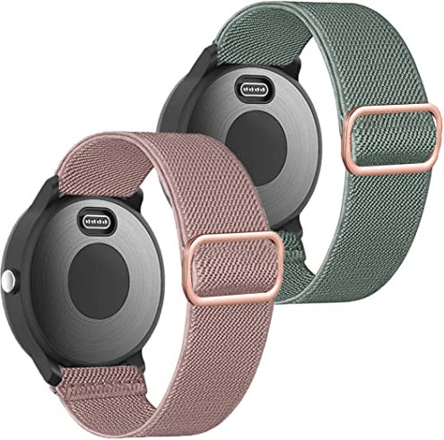 OTOPO Elastisches Armband for Garmin Venu/Sq/Sq 2/Forerunner 245/645 Music Armband, 20mm Nylon Sport Armband for Garmin Vivomove HR/Sport, Vivoactive 5 /Vivoactive 3 Music