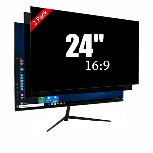 Ceydebne 61 cm (24 Zoll) Computer-Sichtschutzfilter für Breitbild-Computermonitor, Anti-Blaulicht-Displayschutzfolie, kratzfeste Schutzfolie für Datenvertraulichkeit mit 16:9 Seitenverhältnis (2