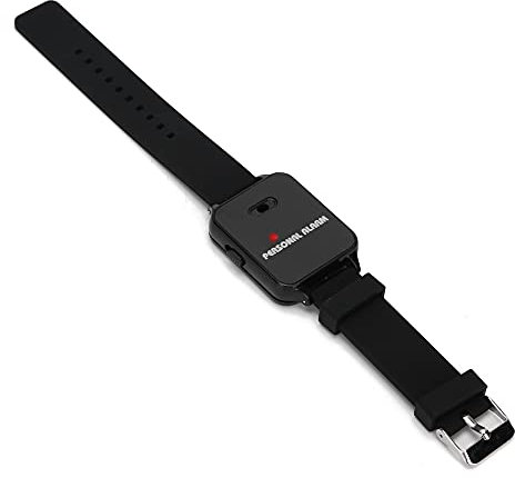 Bracelet d'alarme, alarme personnelle de poignet avec lumière clignotante pour course en plein air avec lumière clignotante pour enfants, femmes et personnes âgées