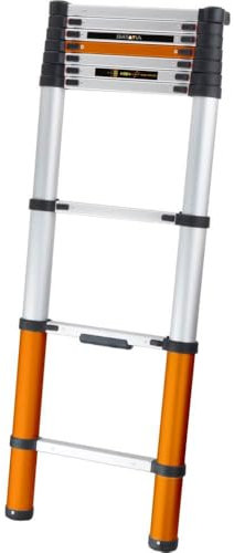 Batavia Teleskopleiter 2.93M - SoftClose & Antislip - Giraffe Air - Geeignet für den Innen- und Außenbereich. Leicht, kompakt, Aluminiumkonstruktion und sicher - Soft-Close-Technik - Giraffe Air