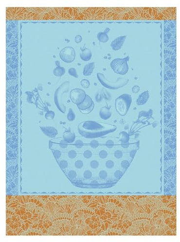 Le Jacquard Francais Geschirrtuch Salade d'été Bleuet