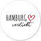Huuraa Magnet Hamburg verliebt Geschenk 59mm Kühlschrankmagnet Flaschenöffner Hamburg Geschenkidee
