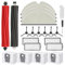 Kits d'accessoires pour Q8 Max/ Q5 Pro/ Q8 Max +/Q5 Pro+, Pièces de Rechange avec 2 Brosse Principale, 4 Sacs à Poussière, 4 Serpillère, 4 Filtre, 4 Brosse Latérale