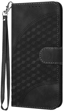 Fit für Huawei Mate 20 Lite Flip Case, PU Leder Brieftasche Kartenfächer TPU Innere Schutzhülle mit Kickstand Stoßfest Magnetische Hülle, Schwarz