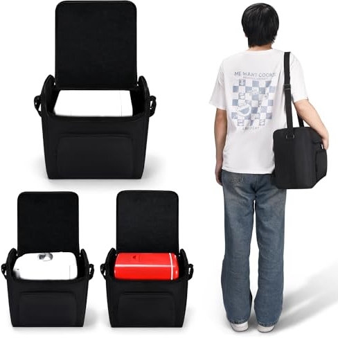 Hzycwgone Funda Borsa Transporte de Viaje para 4 Litros/6 Latas Mini Nevera Portátil/Mini Fridge/Mini Frigorífico/Refigerador,Bolsa para Coche Cargador Accesorios(Negro)