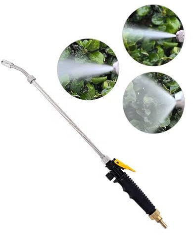ERMWALR Lavadora de alta presión 2 en 1, modo de flujo de agua ajustable, lavadora a presión portátil para riego eficiente del jardín y limpieza al aire libre