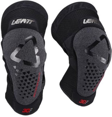 LEATT Genouillères 3DF 5.0 Evo-Noir-XL, Black, one Size