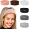 Ouligay 6 Stück Haarbänder für Damen, Stirnband Damen Sport Elastische Haarband Damen Dünn Weiche Antirutsch Headband Unisex Hair Band für Fitness Yoga Laufen Radfahren Gym