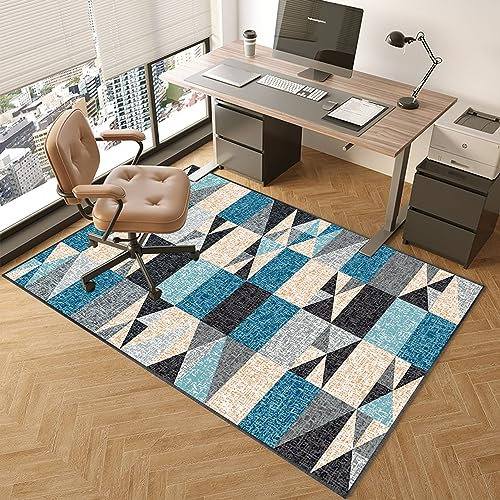 Tappetino per sedia da ufficio a pelo basso e medio, tappetino per sedia da scrivania, protezione per pavimenti in legno duro, per sedie a rotelle, sedia da gioco, tappeto per casa e ufficio, 160 x