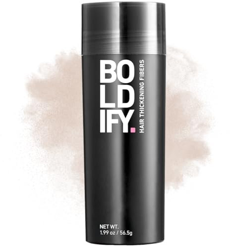 Fibras Capilares BOLDIFY (56,5 g) Rellenan el cabello fino y debilitado para una apariencia instantáneamente más gruesa y llena - fórmula superior - para mujeres y hombres - Rubio claro