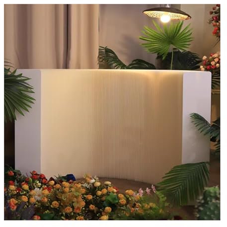 Raumteiler 3,87 Fuß Hoher Raumteiler Für Den Innenbereich, Faltbares Wandpaneel Aus Papier Zur Raumtrennung, Tragbare Raumteiler Mit Sichtschutz(3x1.18 m/5.25x3.87 ft)