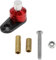 RATCHROLL 1 Set Universal Motorcycle Brake Lever Parking Button Lock Switch Red
