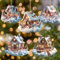 5 Stück Weihnachtsbaumschmuck, Lustige Weihnachtslandschaft Anhänger, Christbaumanhänger, Weihnachtsdekoration Mit Weihnachtsbaum-Design | Bezaubernder Schneehaus Decoration Aesthetic, Weihnachtsdeko