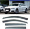 Auto Windabweiser für Audi A4 2017-2022, Auto-Seitenfenster-Windabweiser Visiere Regenschutz Abweiser Türvisier Windabweiser