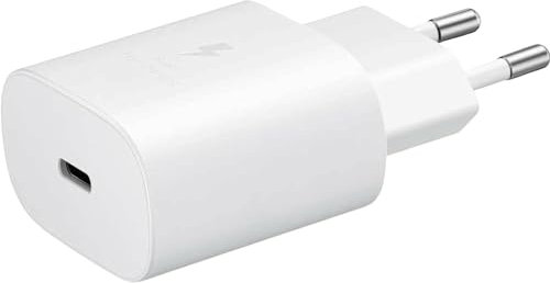 Caricabatterie 25W USB-C, Ricarica Rapida, Compatibile con Samsung, Bianco (bianco)