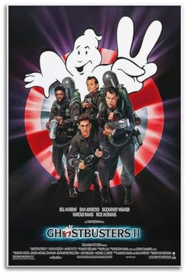 PCMOAUDB Filmposter Ghostbusters II, dekoratives Gemälde, Leinwand, Wandposter und Kunstdruck, moderne Familienschlafzimmer-Dekoration, Poster, 40 x 60 cm