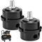 QWORK® 2 Stück Kompressor Schalldämpfer Filter, Metall Luftkompressor Kompressor Luftfilter, 1/4 PT 12mm