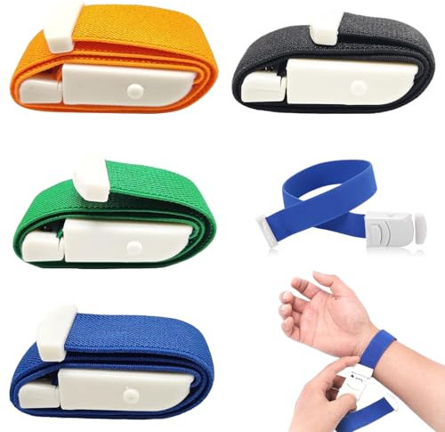 svpfuo 4 Piezas Torniquete, Torniquete Tactico, Torniquetes de Lactancia, Adecuado Para Cinturón Presión Pulso Enfermería de Emergencia Al Aire Libre, Torniquete Médico Casero de Primeros Auxilios