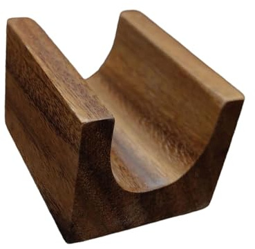 F Fityle Wooden Tacos Holder Taco Stand Sushi Display Divider Sushi Hand Roll Holder Stand for Home Restaurant Wedding Events, Single