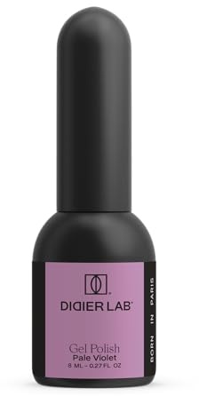 DIDIER LAB Premium Gel Nail Polish Studios Pale Violet – TPO-Free UV LED Colour – Long-Lasting High Gloss Finish – Rich Pigmentation with Easy Application – Chip Resistant Soak-Off – 8ml
