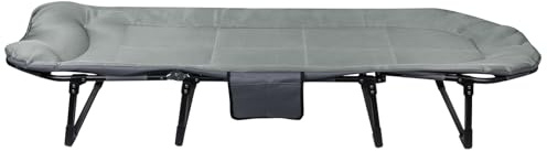 homewell Campingbett, faltbar, für 1 Person, gepolstertes Campingbett, Reisebett mit Kissen für Camping, Reisen, Haus, Garten, belastbar bis 200 kg, 190 x 65 x 31 cm