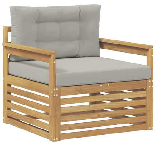 vidaXL Outdoor-Sofa Polyester Weiß, Gartenmöbel, modernes Outdoor-Sofa, modulare Lounge, Elegante Terrassen-Sitze