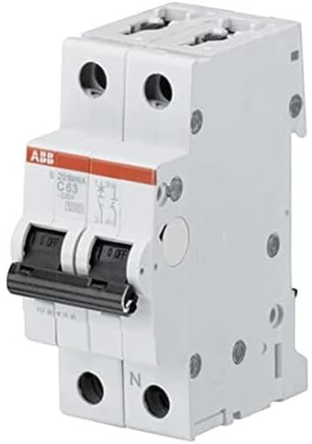 ABB Stotz S&J Sicherungsautomat S201M-C2NA 10kA 2A C 1p+N (2p) System pro M compact Leitungsschutzschalter 4016779550086
