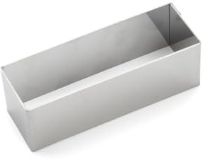 DE BUYER -3943.13 -cercle rectangle 12x4cm ht 4cm, Argent
