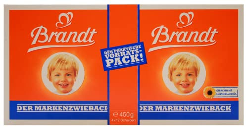 Brandt Marken-Zwieback, 10er Pack (10 x 450 g Packung)